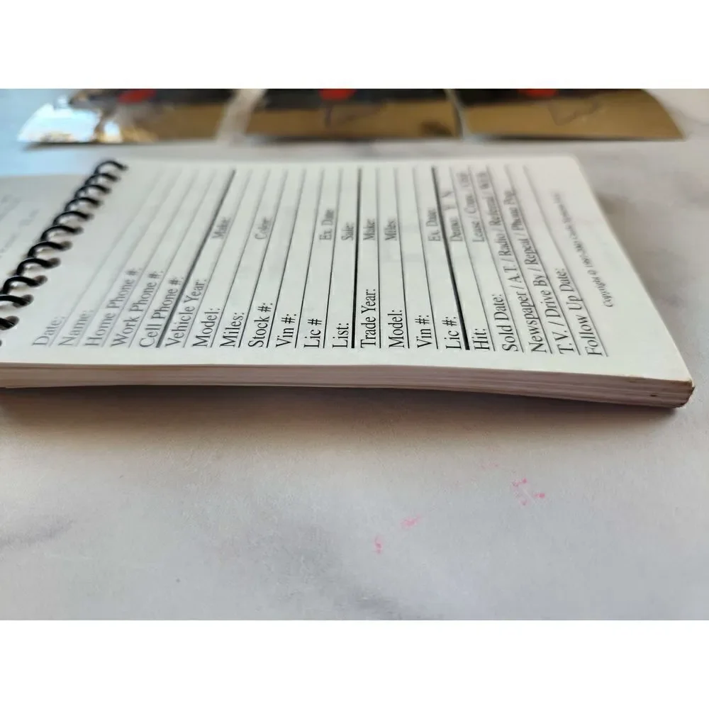 Auto book notepad mechanic insurance car man garage & 3 Triple A Texas stickers